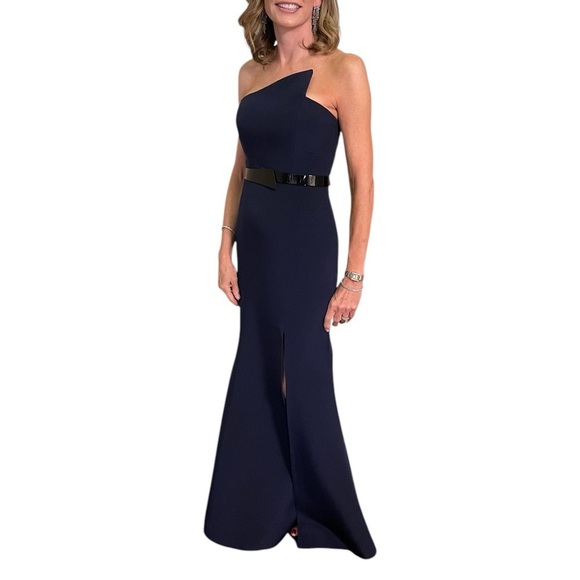 Romona Keveza Dresses & Skirts - Romona Keveža Navy Blue Gown, Dress mother of the bride, black tie, women’s 4